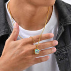 PENDRA Square Abalone Necklace