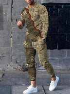 PENDRA Graffiti Long-Sleeve Pajama Loungewear Set