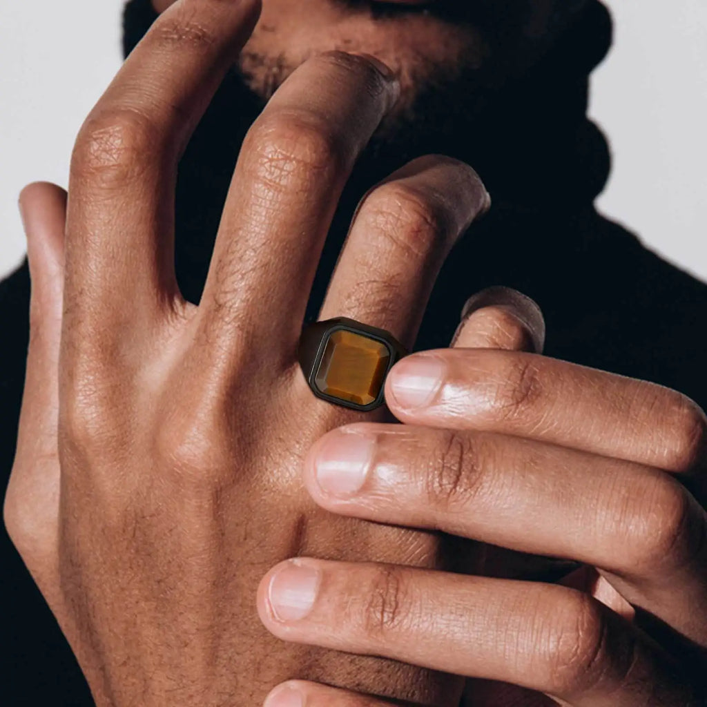 PENDRA Neridell Tiger Eye Ring