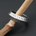 PENDRA Futhark Nordic Viking Rune Ring
