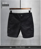 Korean Washed Luxury Men's Slim Jeans Designer Denim Short Pants for Summer Boyfriend Stretch Straight White Cargo Cotton Shorts