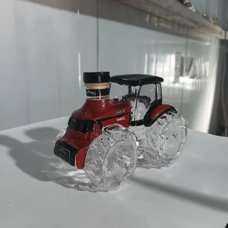 Premium Tractor Design Whiskey Decanter Glass Liquor Bottle Barware Collection Ornaments