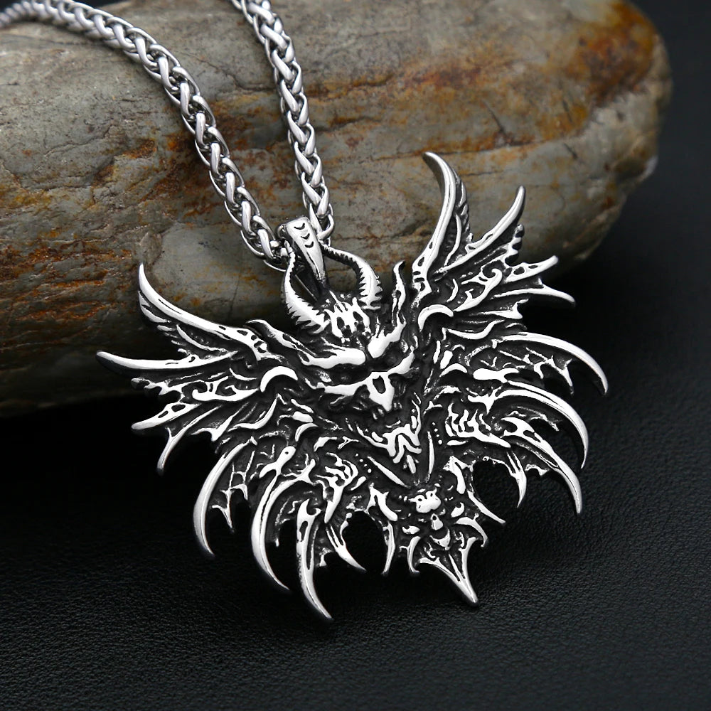 PENDRA Skullgoth Vintage Skull Pendant Necklace