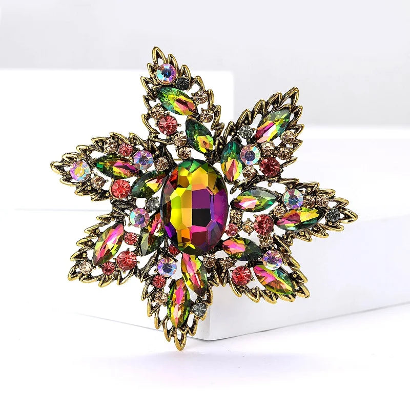 PENDRA Florielle3 Crystal Brooch