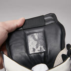 PENDRA Black Geobasket Black Leather High-Top Zip Jumbo-Lace Edition 2 Ankle Boots
