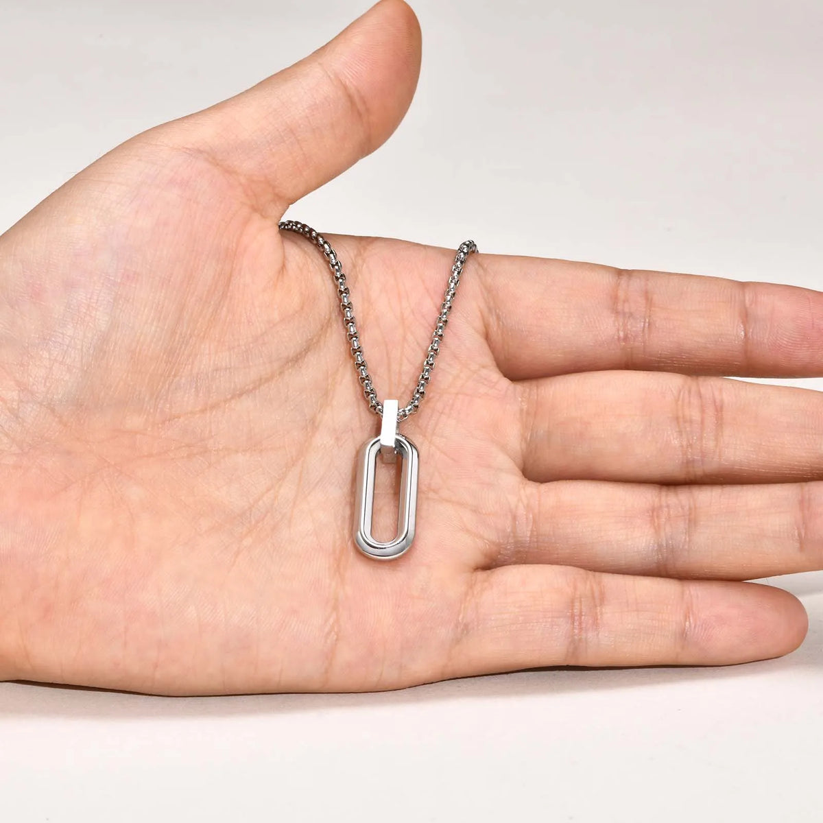 PENDRA Box Geometric Pendant Necklace