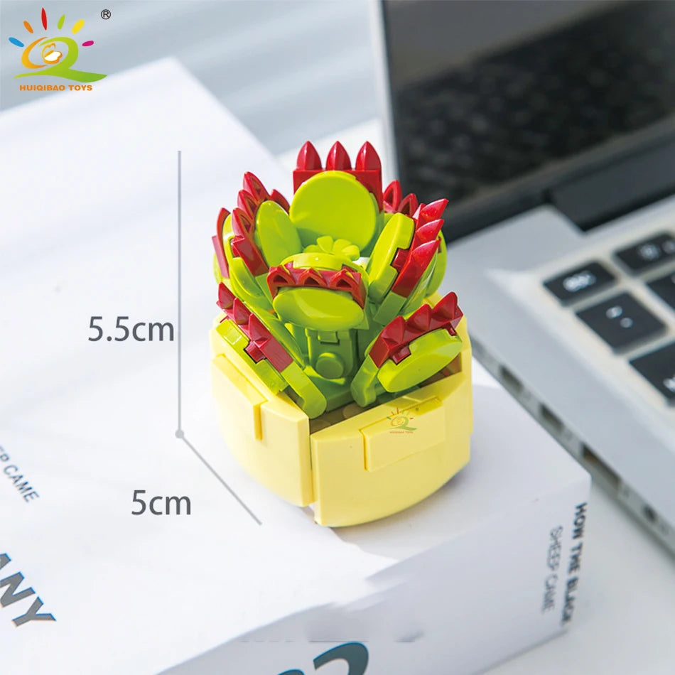 PENDRA Succulent Potted Floral Building Set