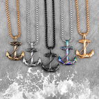 PENDRA Anchor Boyfriend Steel Necklace