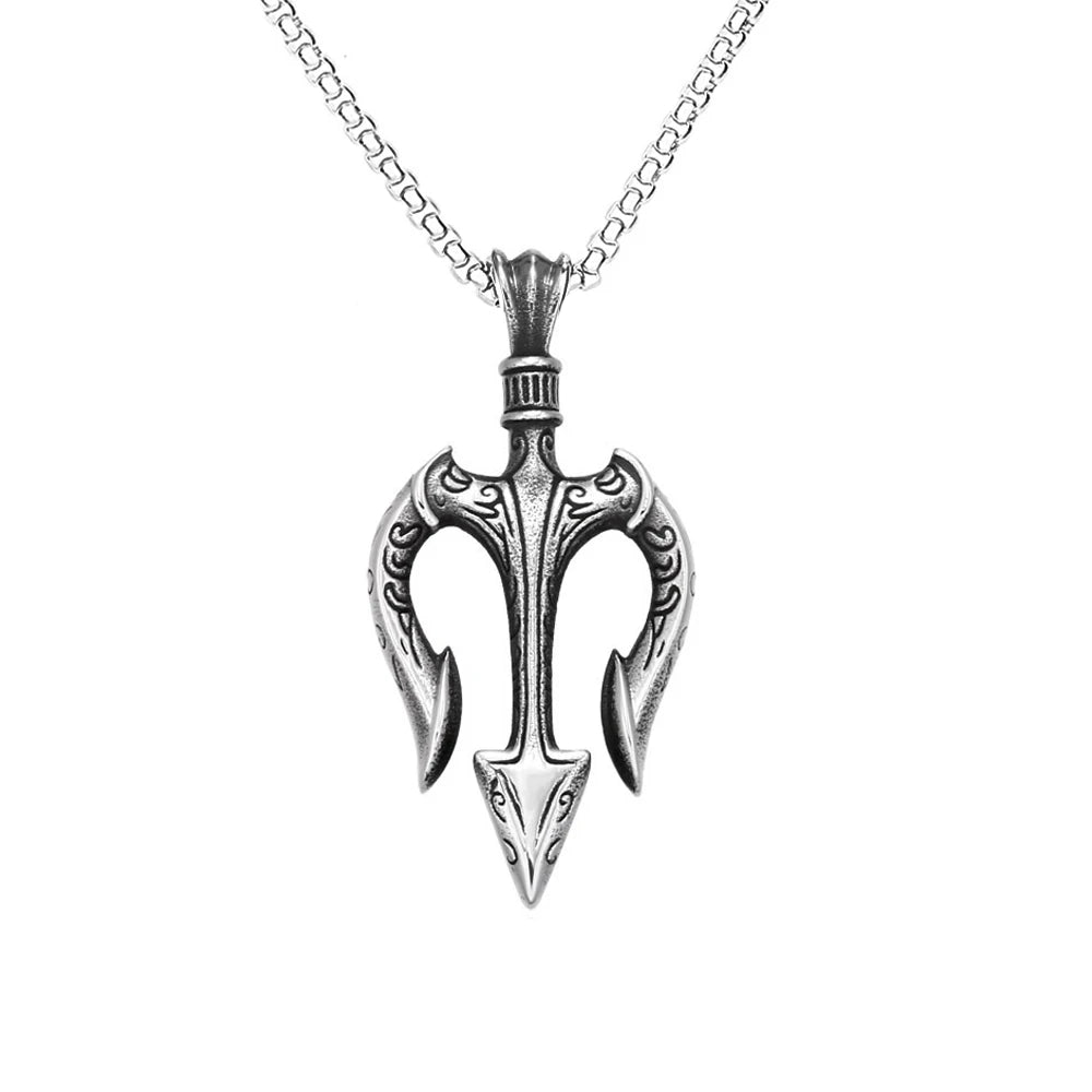 PENDRA Trident Greek Mythology Trident Necklace