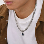 PENDRA Square Cuban Pendant Necklace