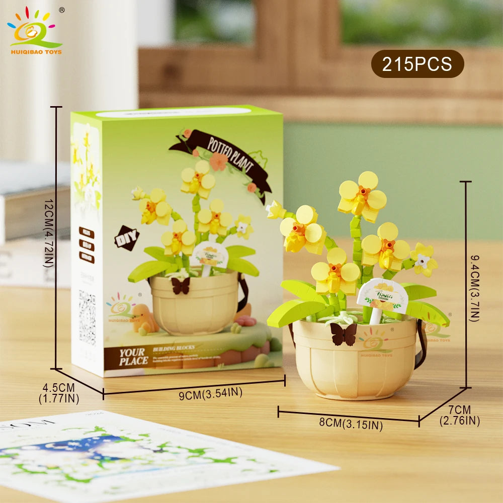PENDRA Rose Sunflower Micro Building Set