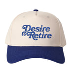 Desire to Retire Embroidered Trucker Hat - Adjustable Snapback Cap with Embroidered Letter Patch, Breathable Unisex Cap Suitable
