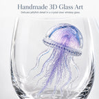 PENDRA Jellyfish Ocean Crystal-Clear 300ml Whiskey Glass