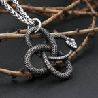 PENDRA Ouroboros 316L Stainless Steel Snake Pendant