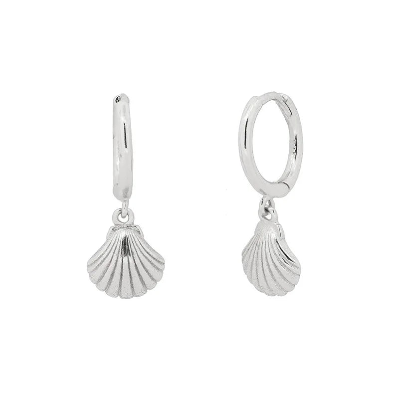 VENTFILLE 925 Sterling Silver  Starfish Hoop Earring for Women New Personality Trendy Starfish Earrings