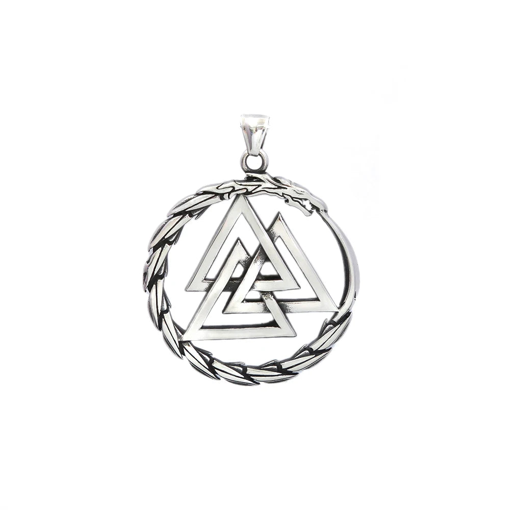 PENDRA Dragonlord 316L Stainless Steel Viking Dragon Pendant