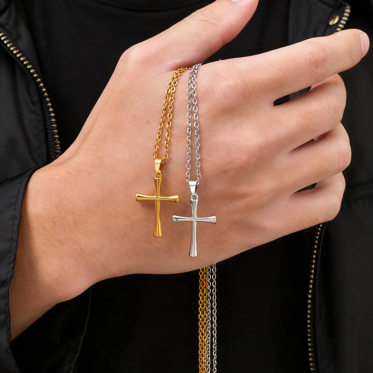 PENDRA Cross Gold Pendant Necklace
