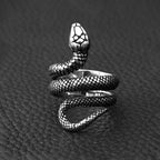 PENDRA Serpenta 316L Stainless Steel Snake Ring