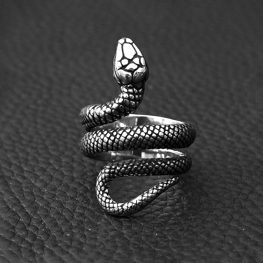 PENDRA Serpenta 316L Stainless Steel Snake Ring