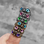 Multiple Color Cute Owl Stainless Steel Womens Mens Rings Punk for Gril Boyfriend Jewelry Creativity Gift Dropshipping Wholesale