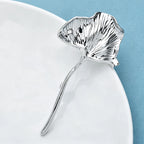 PENDRA Ginkgo Stainless Steel 2-Color Leaf Brooch