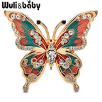 PENDRA Classic Enamel Butterfly Brooch