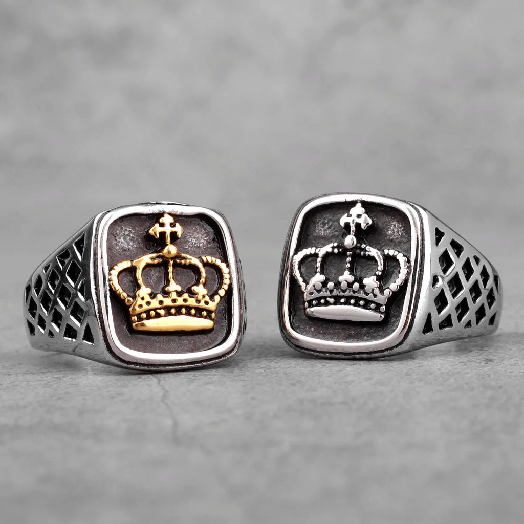 PENDRA Crown Boyfriend Steel Ring