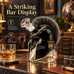Ancient Greek Warrior Helmet Whiskey Decanter Crystal Liquor Bottle Home Bar Ornament Gift for Whiskey Lovers