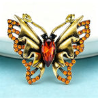 PENDRA Vintage Butterfly Brooch