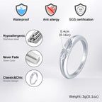 PENDRA Minimalist Embossing Radiation Steel Ring