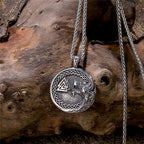 PENDRA Celtic Knot Rune Pendant Necklace
