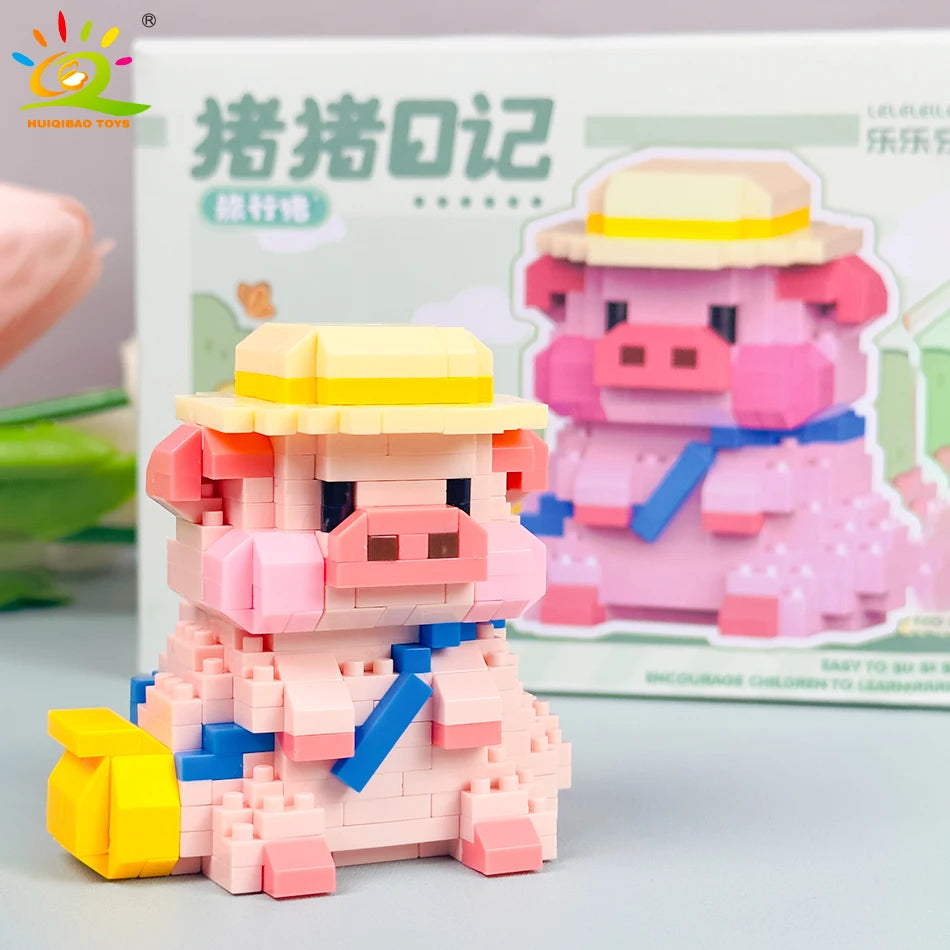 PENDRA Cute Pig Micro Building Set