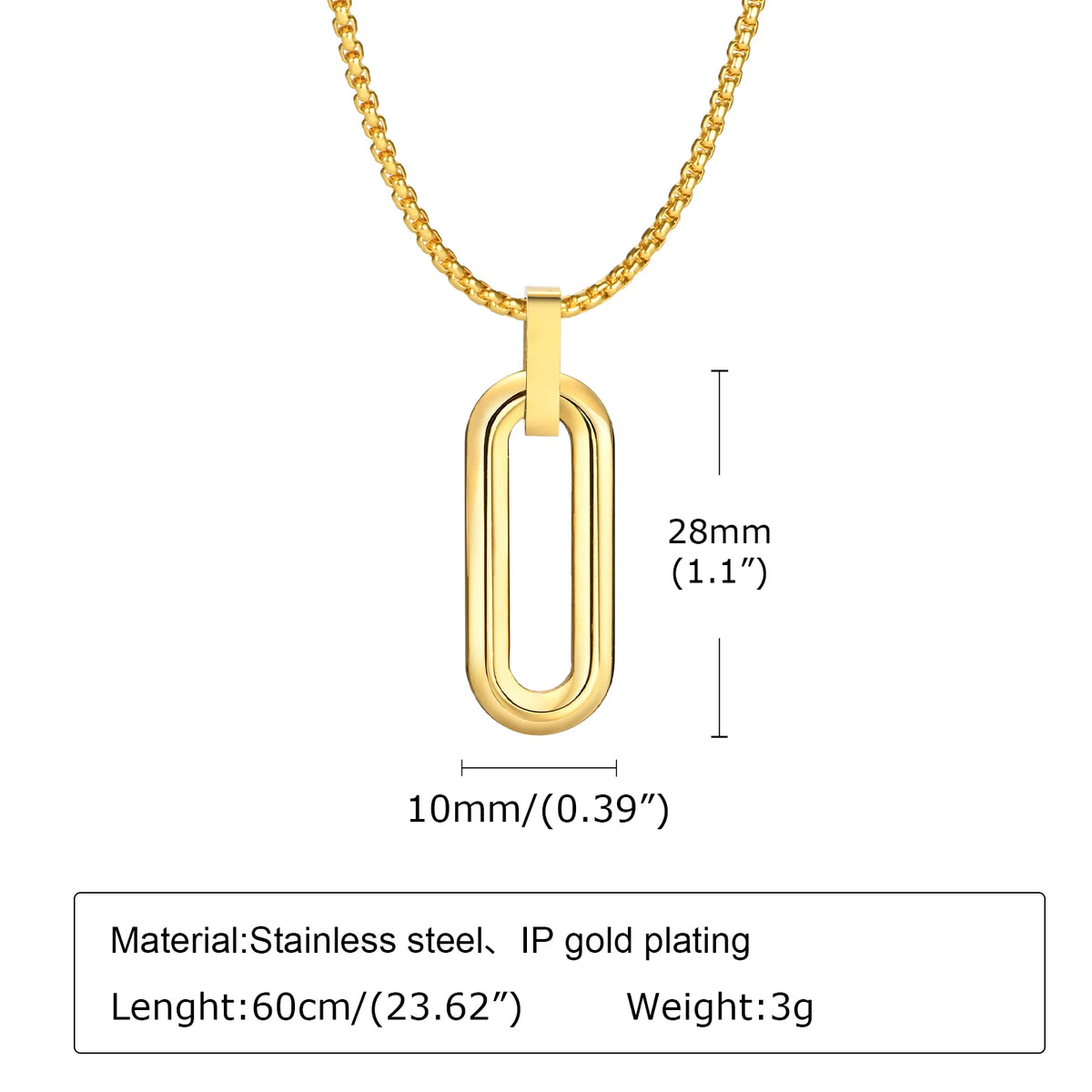 Mens Simple Geometric Necklaces,Hollow Waterproof Stainless Steel Square Pendant Collars,Classic Jewelry Gifts for Boys