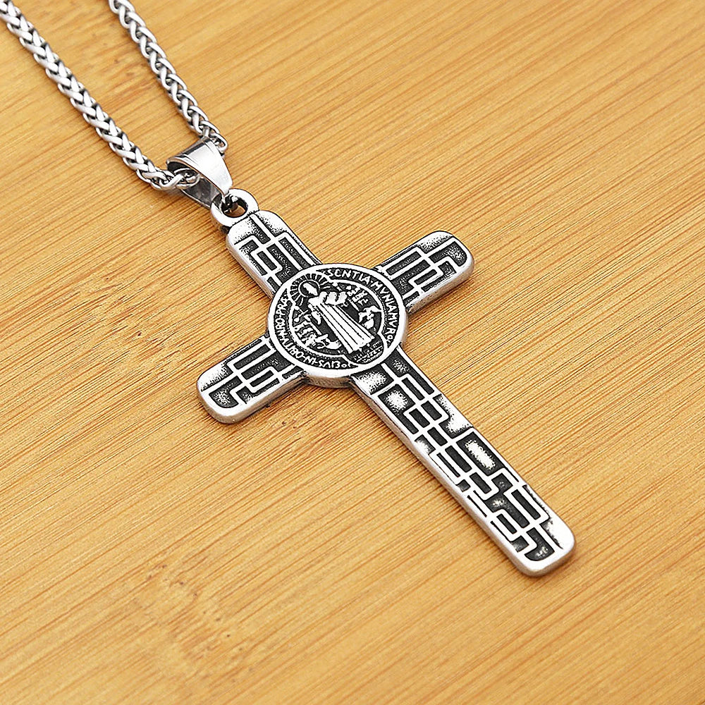 PENDRA Sacredcross Catholic Jesus Cross Pendant