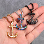 PENDRA Anchor Boyfriend Steel Necklace