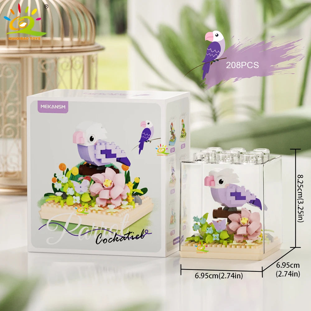 PENDRA Parrot Bird Micro Building Set