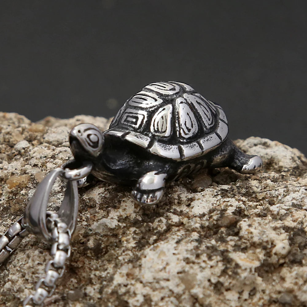 PENDRA Turtlenova Stainless Steel Turtle Necklace