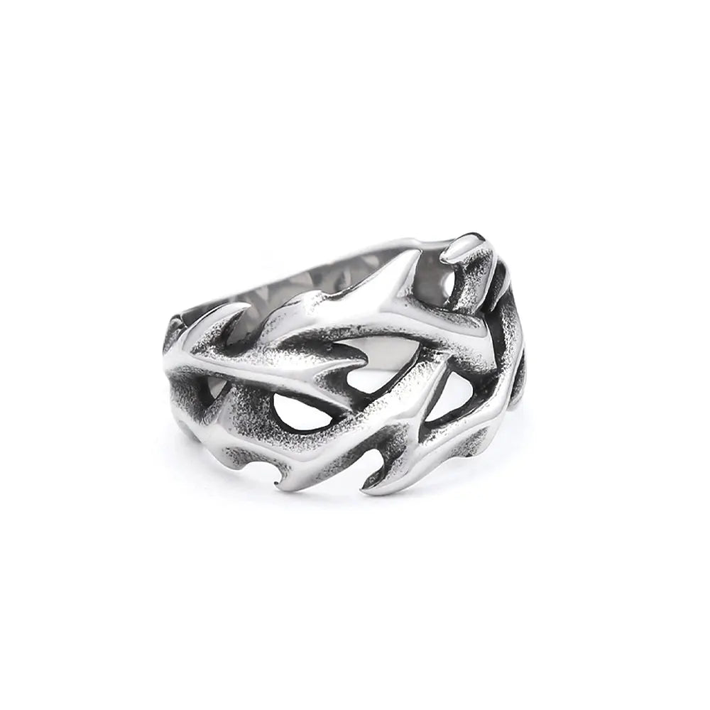 PENDRA Thornhollow Stainless Steel Thorn Ring