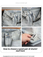PENDRA Light Blue Korean Shorts