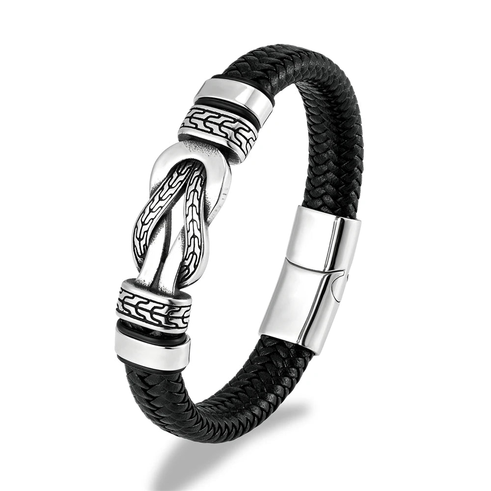 PENDRA Infinity Vintage Steel Bracelet