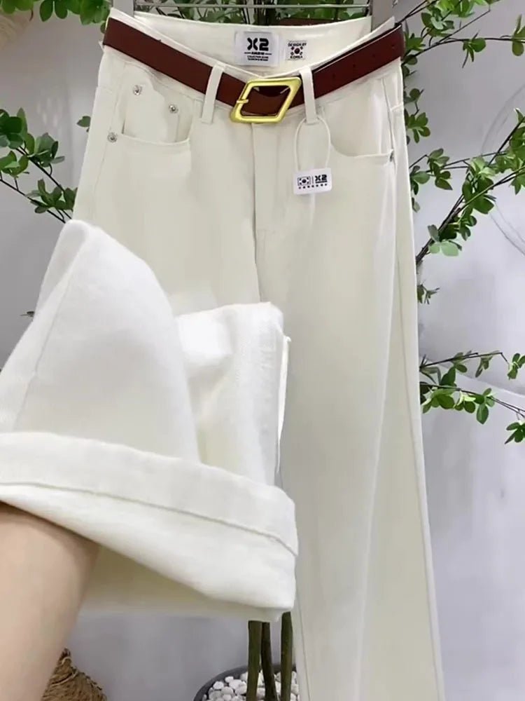 PENDRA Greenwash High Waist Wide Leg Jeans