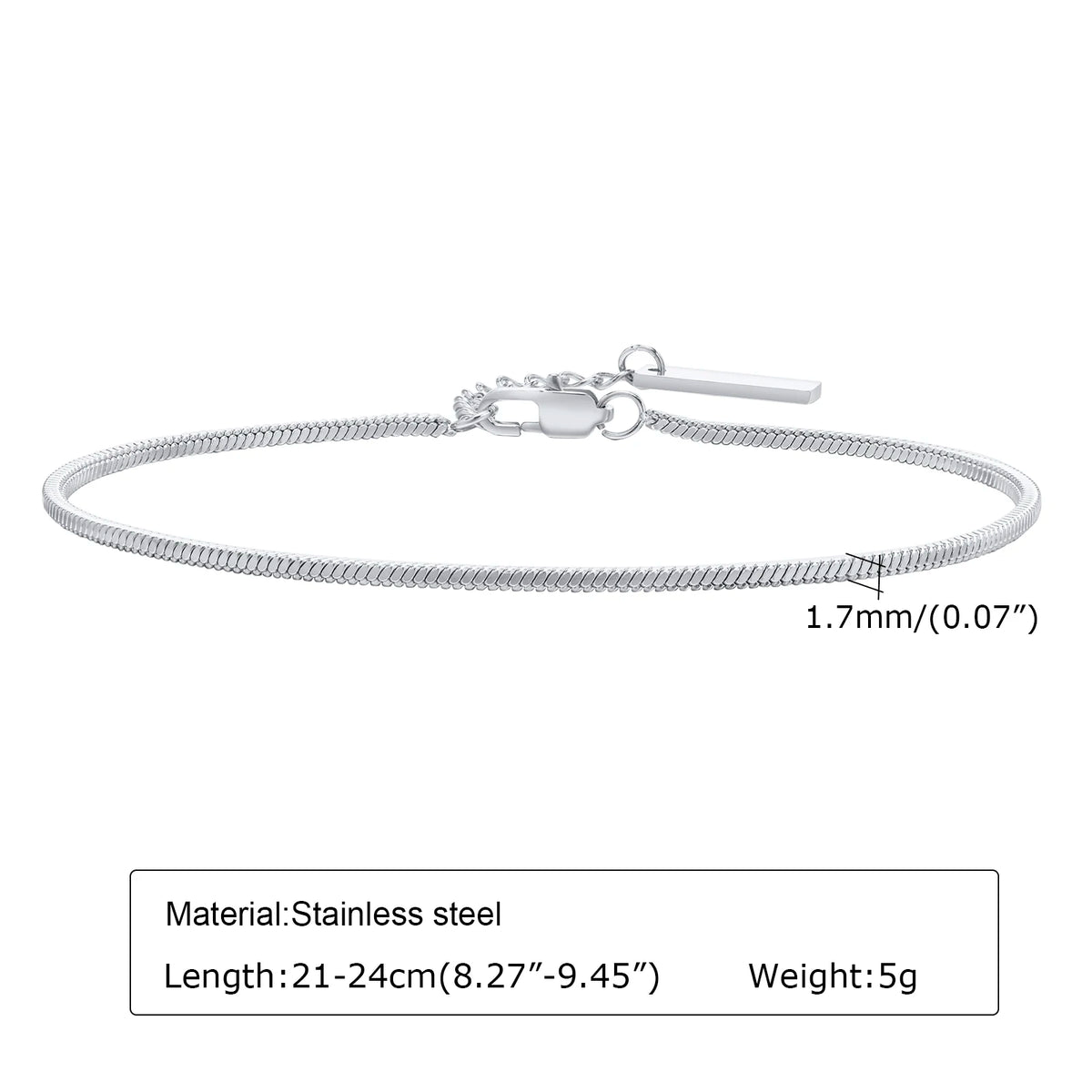 PENDRA Square Snake Bracelet