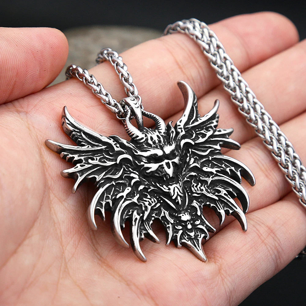 PENDRA Skullgoth Vintage Skull Pendant Necklace