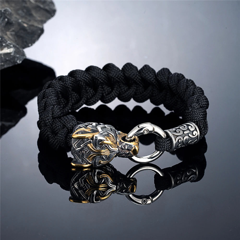 PENDRA Celtic Knot Rune Steel Bracelet