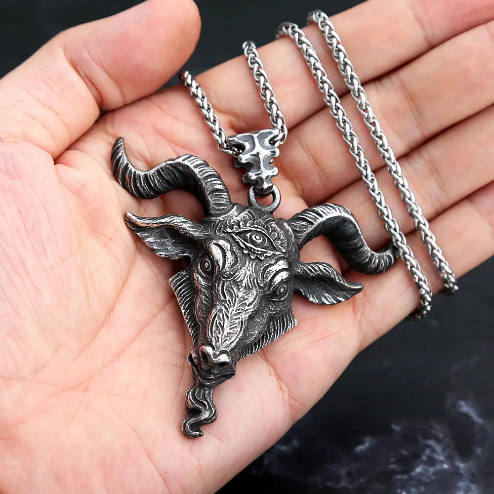PENDRA Vikingcrest Stainless Steel Viking Ring
