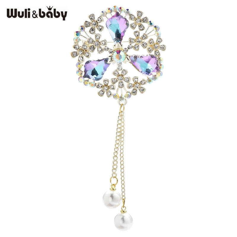 PENDRA Palmera Palace Flower Brooch