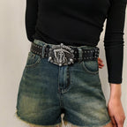 PENDRA Galaeva Black Skull Luxury Belt