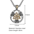 PENDRA Celtic Knot Gold Viking Necklace
