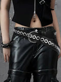 PENDRA Celesaya Leather Rivet Studded Gothic Belt