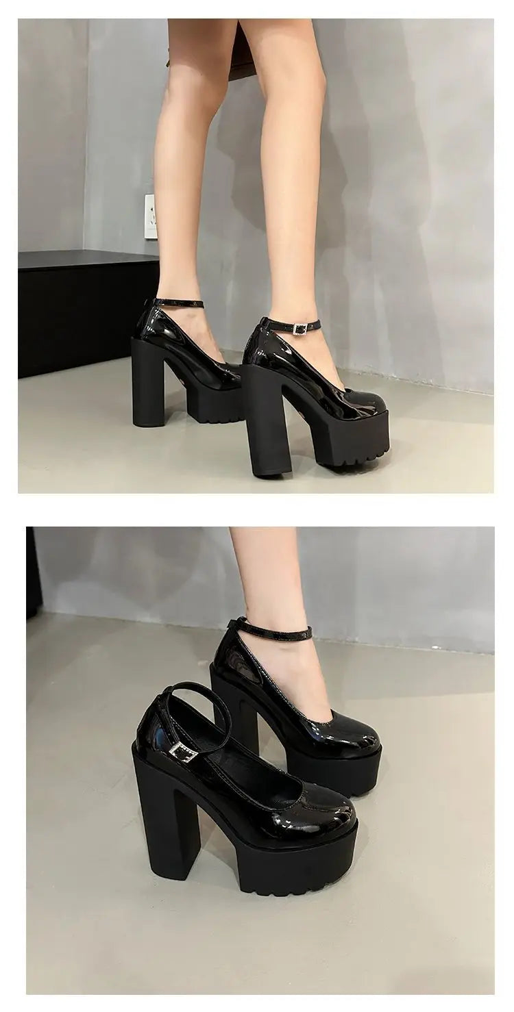 PENDRA White Nightclub Bar Shoes